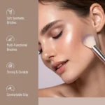 Best Professional Face & Eye Makeup Brush Set of 6 2