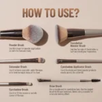 Best Professional Face & Eye Makeup Brush Set of 6 - Image 5