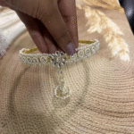 Matha Patti - Bridal Maang Tikka - Gold Plated Pearl - Image 5