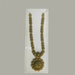 Premium Antique Matte Gold Plated Long Haram Necklace