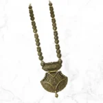 Premium Oxidized Matte Gold Plated Temple Jewellery Necklace