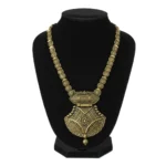 Premium Oxidized Matte Gold Plated Temple Jewellery Necklace