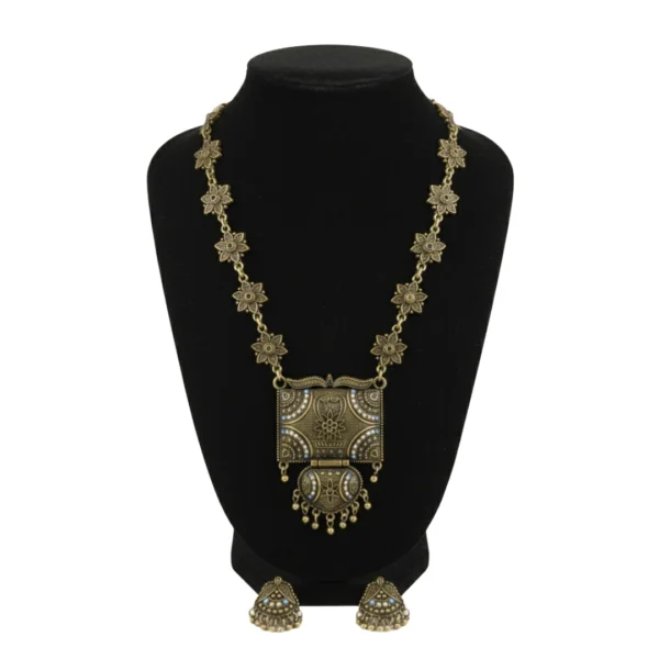 Grand Temple Jewellery Wedding Set with Earrings